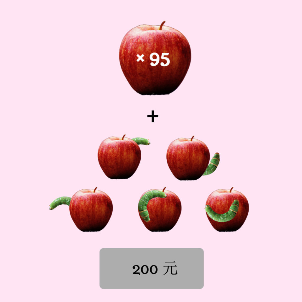 用蘋果解釋矽靈的純度